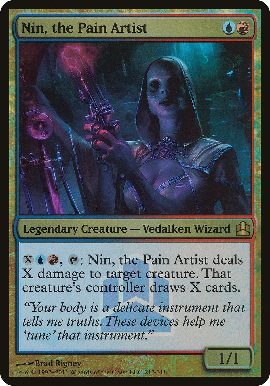 Nin, the Pain Artist (Launch) (Oversized) [Commander 2011 Oversized] | Gear Gaming Bentonville