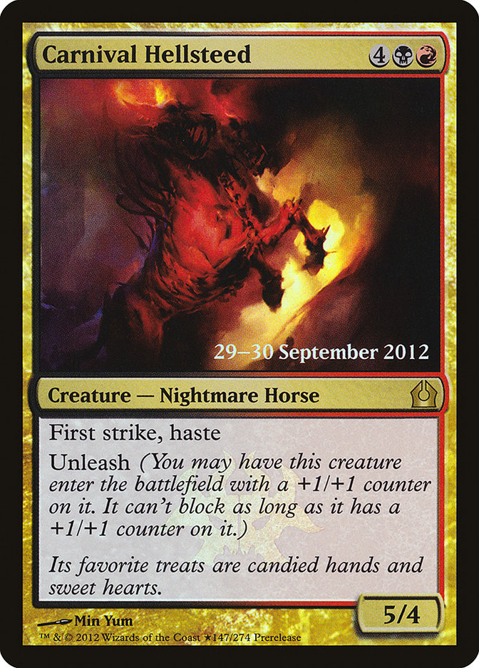 Carnival Hellsteed [Return to Ravnica Prerelease Promos] | Gear Gaming Bentonville