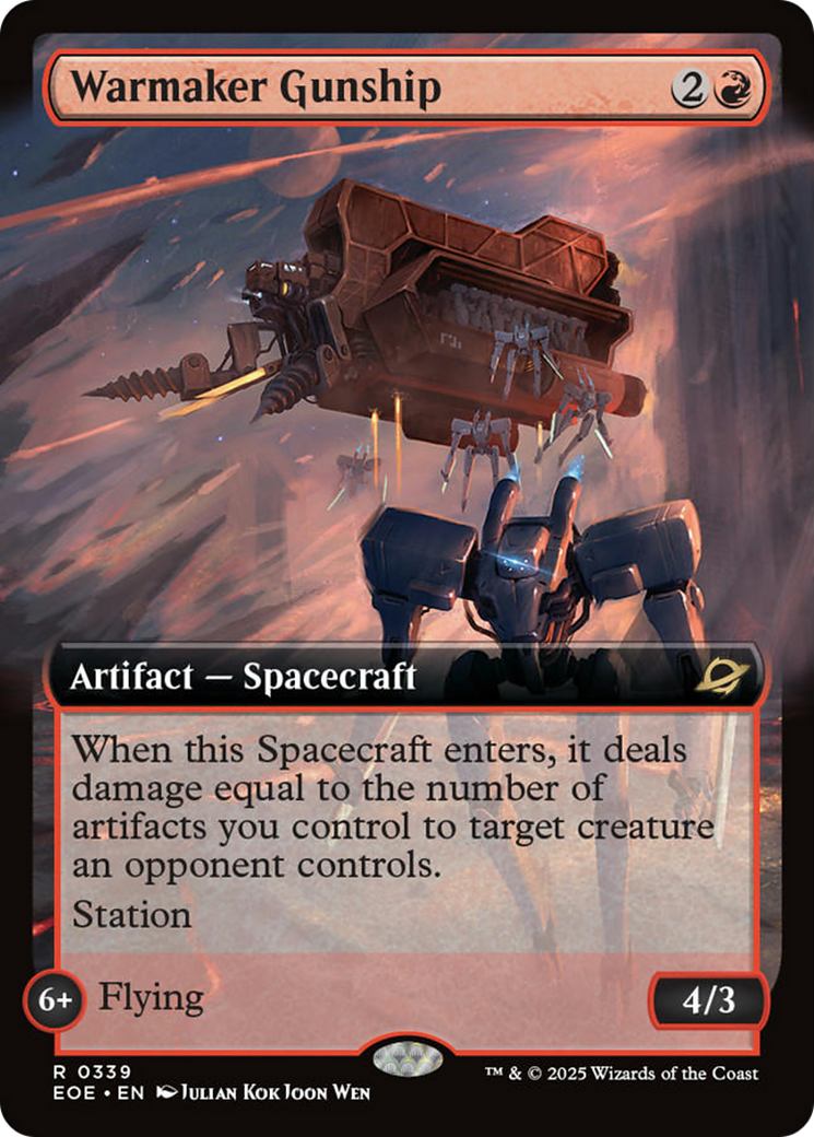 Warmaker Gunship (Extended Art) [Edge of Eternities] | Gear Gaming Bentonville
