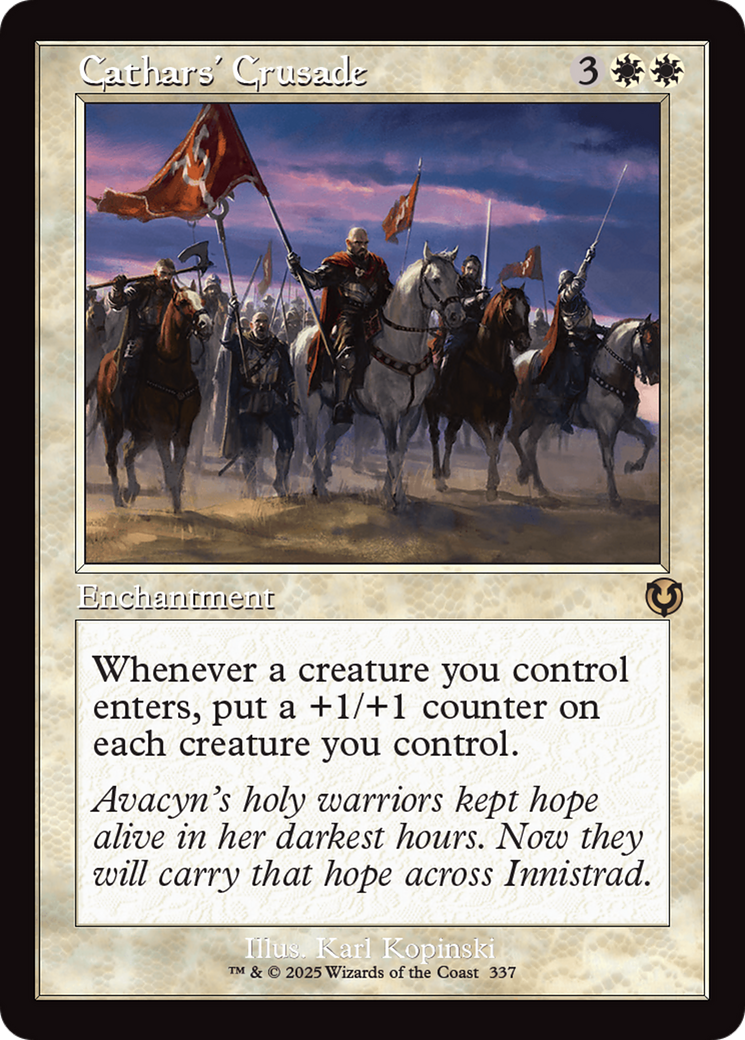 Cathars' Crusade (Retro Frame) [Innistrad Remastered] | Gear Gaming Bentonville