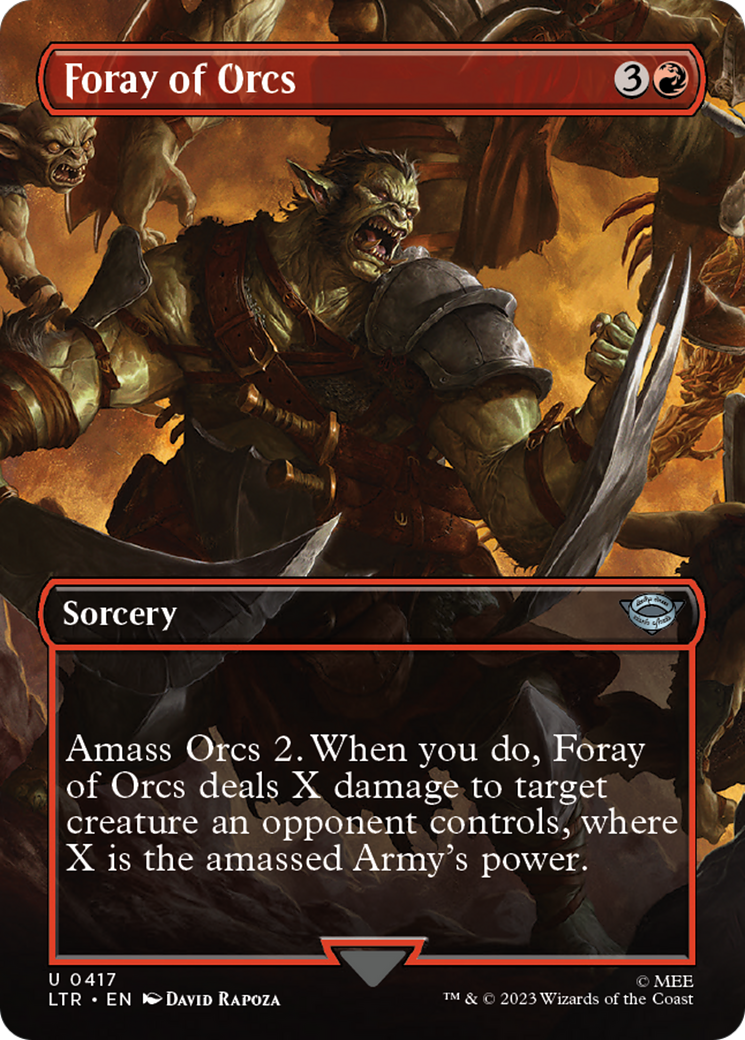 Foray of Orcs (Borderless Alternate Art) [The Lord of the Rings: Tales of Middle-Earth] | Gear Gaming Bentonville