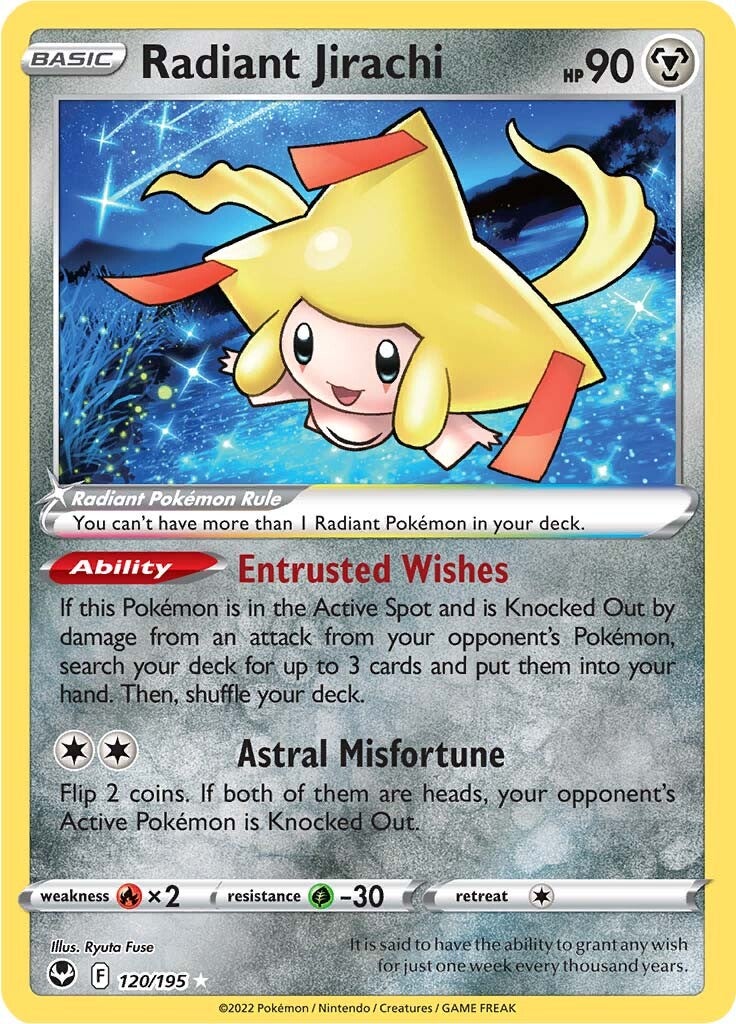 Radiant Jirachi (120/195) [Sword & Shield: Silver Tempest] | Gear Gaming Bentonville