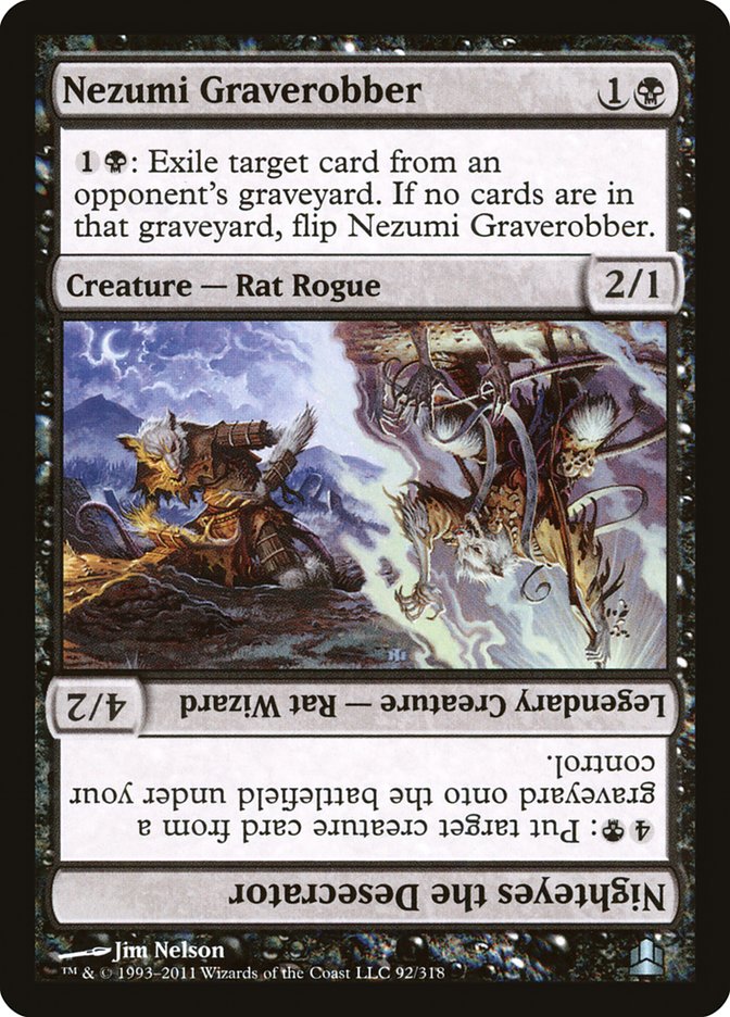 Nezumi Graverobber // Nighteyes the Desecrator [Commander 2011] | Gear Gaming Bentonville