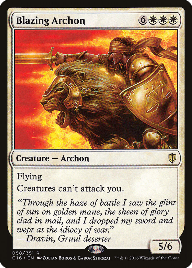 Blazing Archon [Commander 2016] | Gear Gaming Bentonville