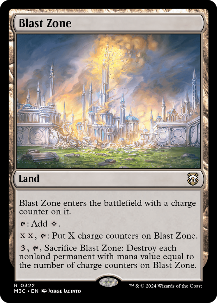 Blast Zone (Ripple Foil) [Modern Horizons 3 Commander] | Gear Gaming Bentonville