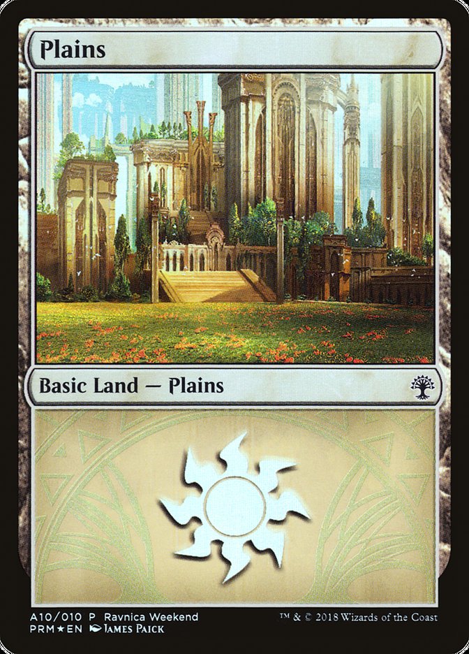 Plains (A10) [Ravnica Allegiance Ravnica Weekend] | Gear Gaming Bentonville