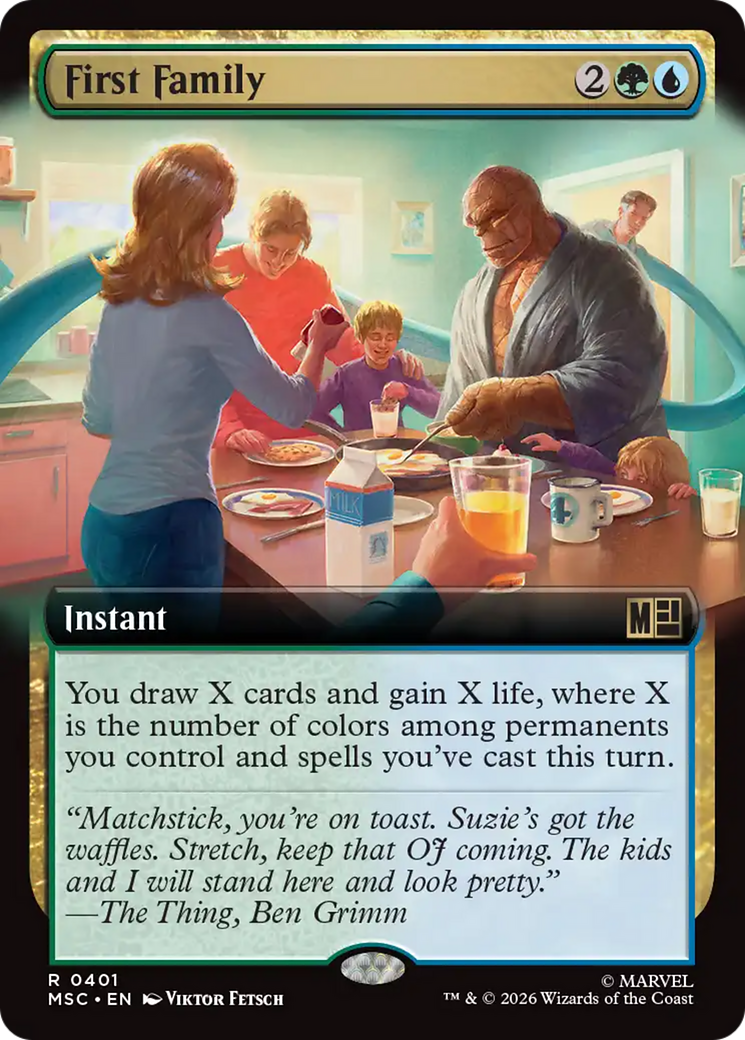 First Family (Extended Art) [Marvel Super Heroes Commander] | Gear Gaming Bentonville
