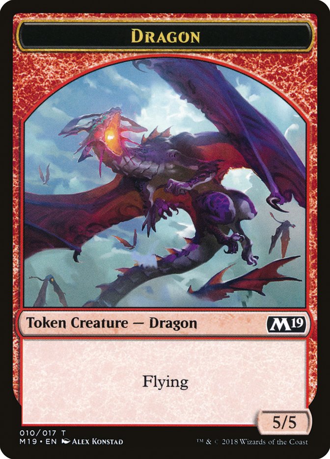 Dragon Token (010/017) [Core Set 2019 Tokens] | Gear Gaming Bentonville