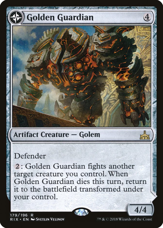 Golden Guardian // Gold-Forge Garrison [Rivals of Ixalan] | Gear Gaming Bentonville