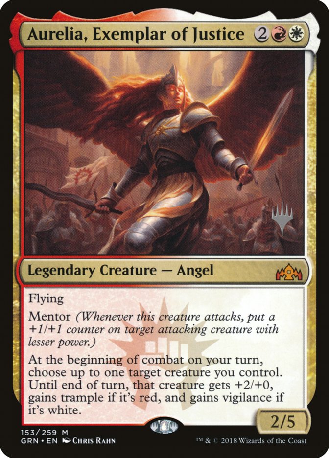 Aurelia, Exemplar of Justice (Promo Pack) [Guilds of Ravnica Promos] | Gear Gaming Bentonville