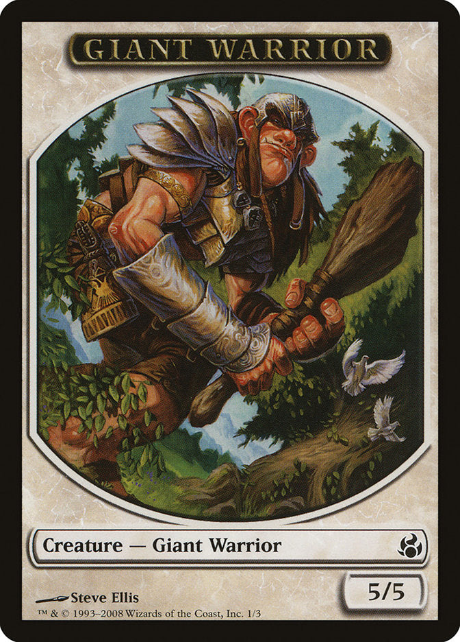 Giant Warrior Token [Morningtide Tokens] | Gear Gaming Bentonville