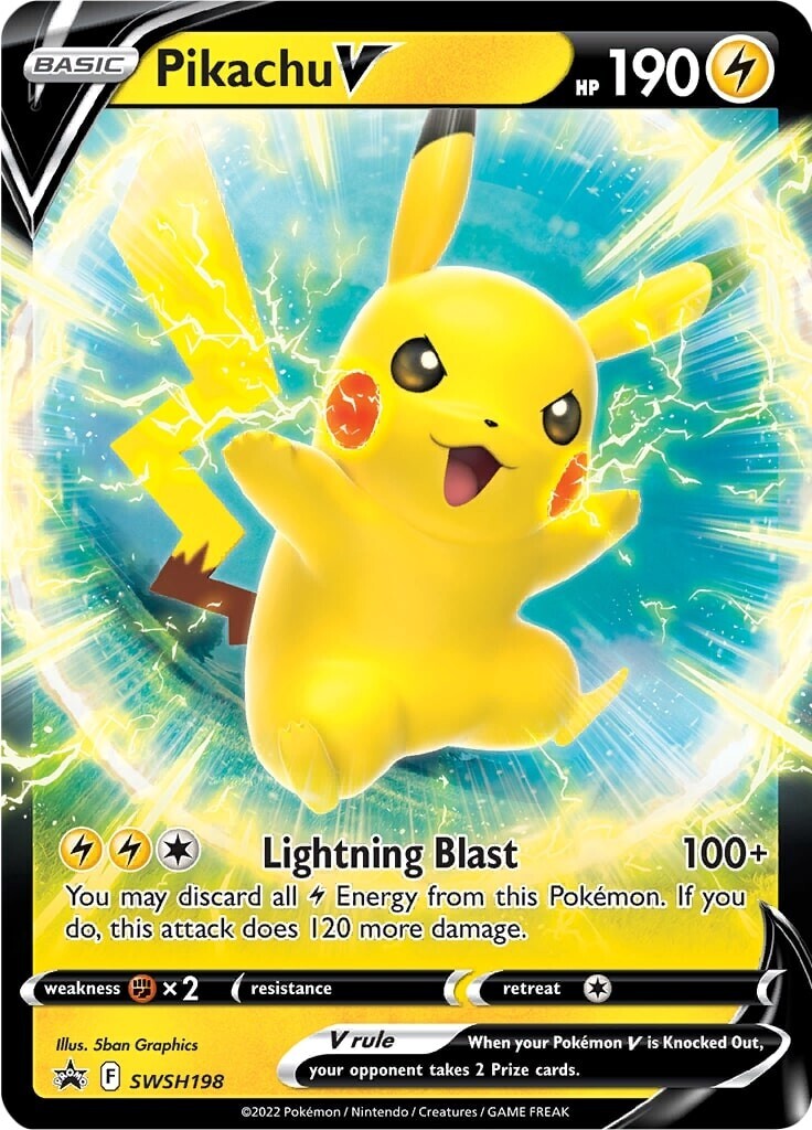 Pikachu V (SWSH198) [Sword & Shield: Black Star Promos] | Gear Gaming Bentonville