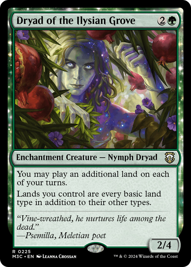 Dryad of the Ilysian Grove (Ripple Foil) [Modern Horizons 3 Commander] | Gear Gaming Bentonville