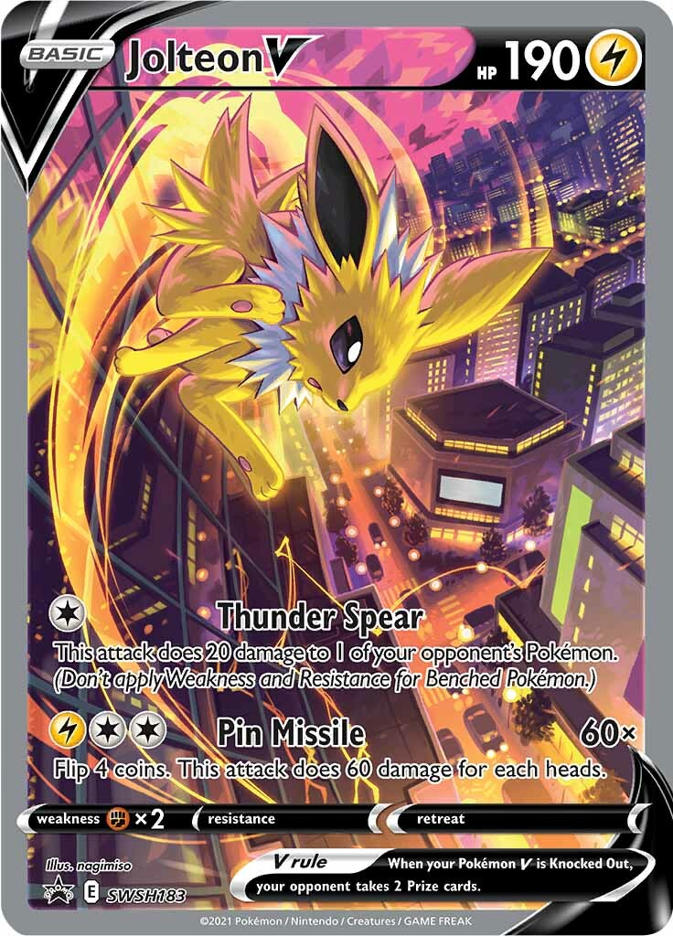 Jolteon V (SWSH183) [Sword & Shield: Black Star Promos] | Gear Gaming Bentonville