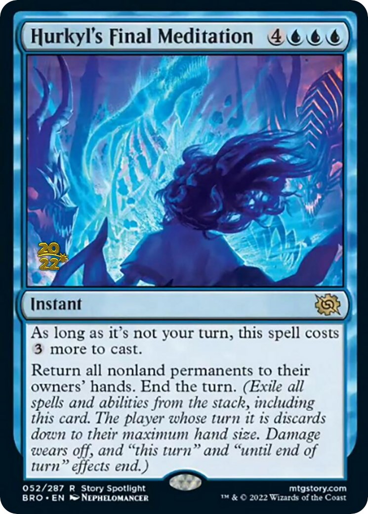 Hurkyl's Final Meditation [The Brothers' War Prerelease Promos] | Gear Gaming Bentonville