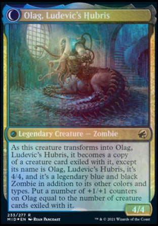 Ludevic, Necrogenius // Olag, Ludevic's Hubris [Innistrad: Midnight Hunt Prerelease Promos] | Gear Gaming Bentonville