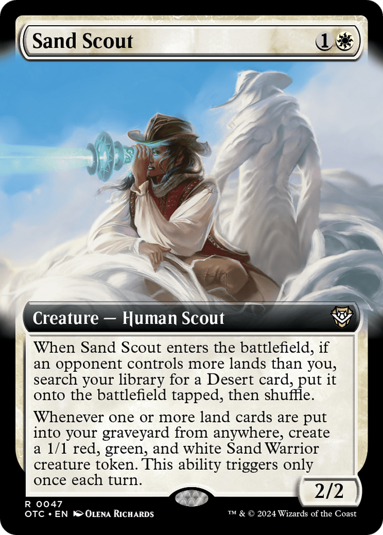 Sand Scout (Extended Art) [Outlaws of Thunder Junction Commander] | Gear Gaming Bentonville