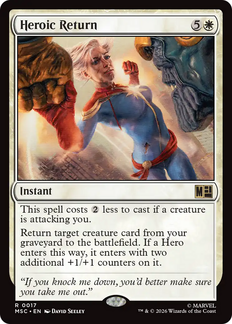 Heroic Return [Marvel Super Heroes Commander] | Gear Gaming Bentonville