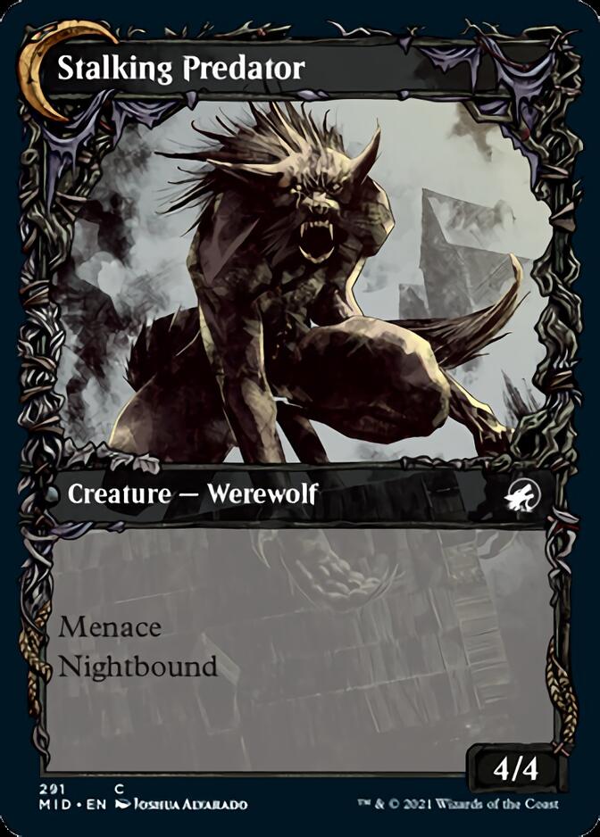 Shady Traveler // Stalking Predator (Showcase Equinox) [Innistrad: Midnight Hunt] | Gear Gaming Bentonville