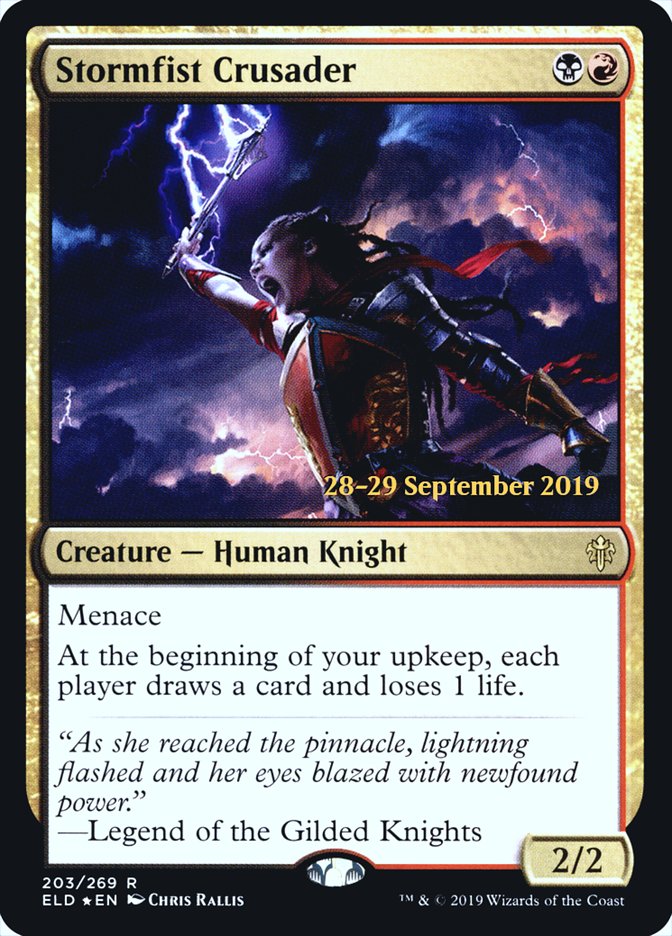 Stormfist Crusader [Throne of Eldraine Prerelease Promos] | Gear Gaming Bentonville