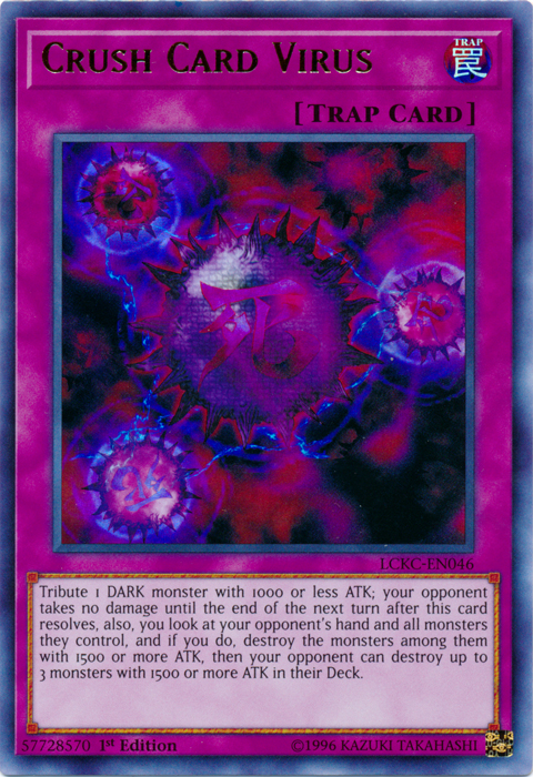 Crush Card Virus (Version 2) [LCKC-EN046] Ultra Rare | Gear Gaming Bentonville