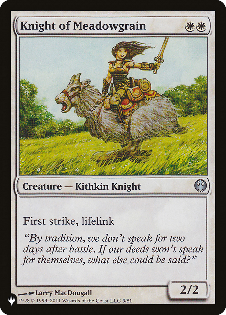 Knight of Meadowgrain [The List Reprints] | Gear Gaming Bentonville