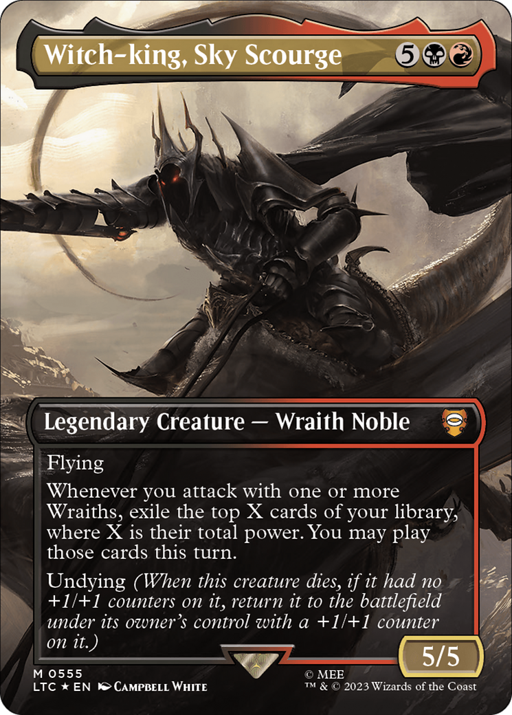 Witch-king, Sky Scourge (Borderless) (Surge Foil) [The Lord of the Rings: Tales of Middle-Earth Commander] | Gear Gaming Bentonville