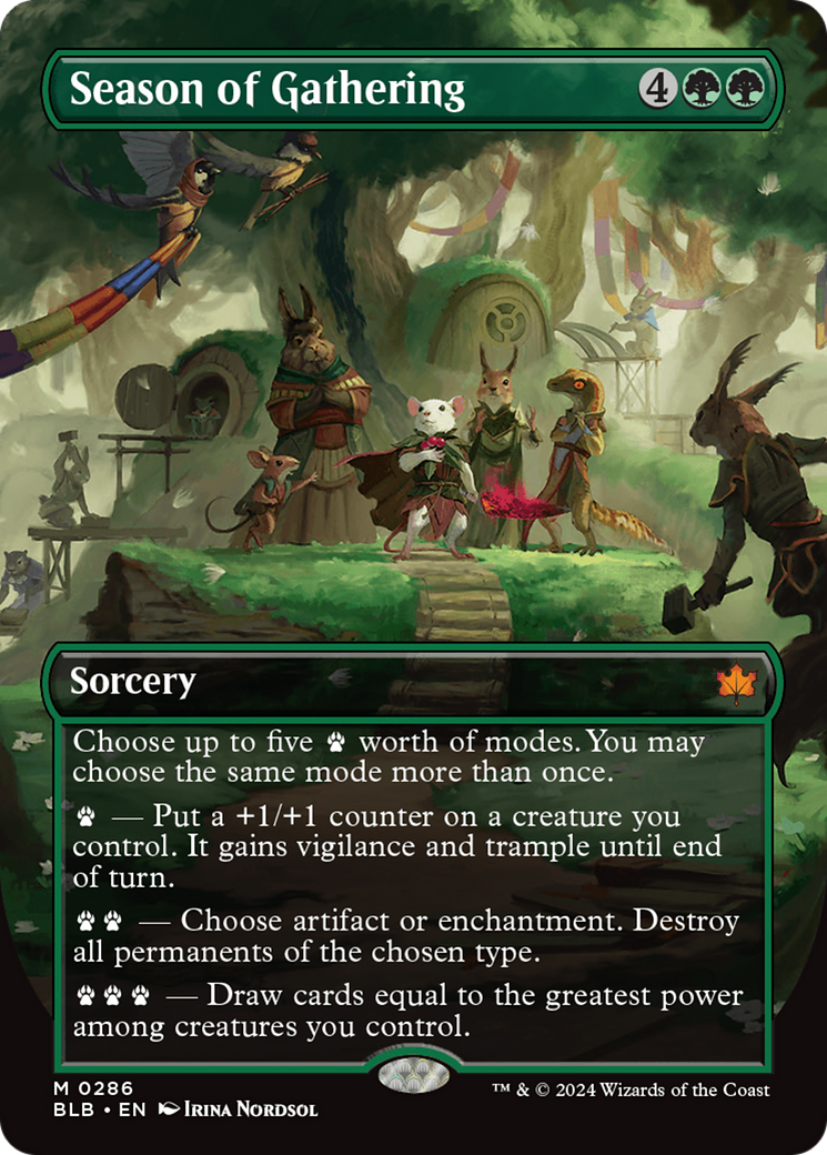 Season of Gathering (Borderless) [Bloomburrow] | Gear Gaming Bentonville