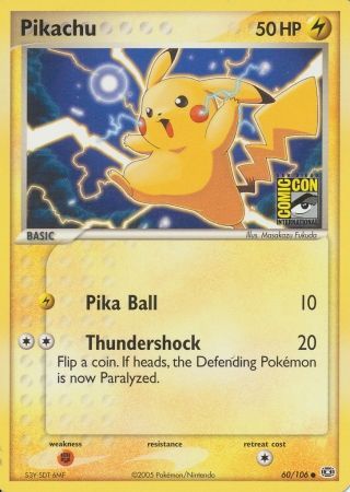 Pikachu (60/106) (2005 San Diego Comic Con) [Miscellaneous Cards] | Gear Gaming Bentonville