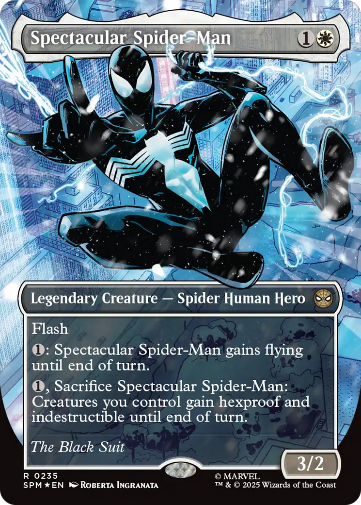 Spectacular Spider-Man (0235) (Borderless) (Textured Foil) [Marvel's Spider-Man] | Gear Gaming Bentonville