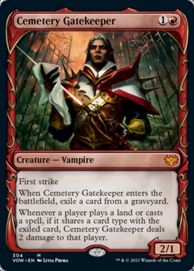 Cemetery Gatekeeper (Showcase Fang Frame) [Innistrad: Crimson Vow] | Gear Gaming Bentonville