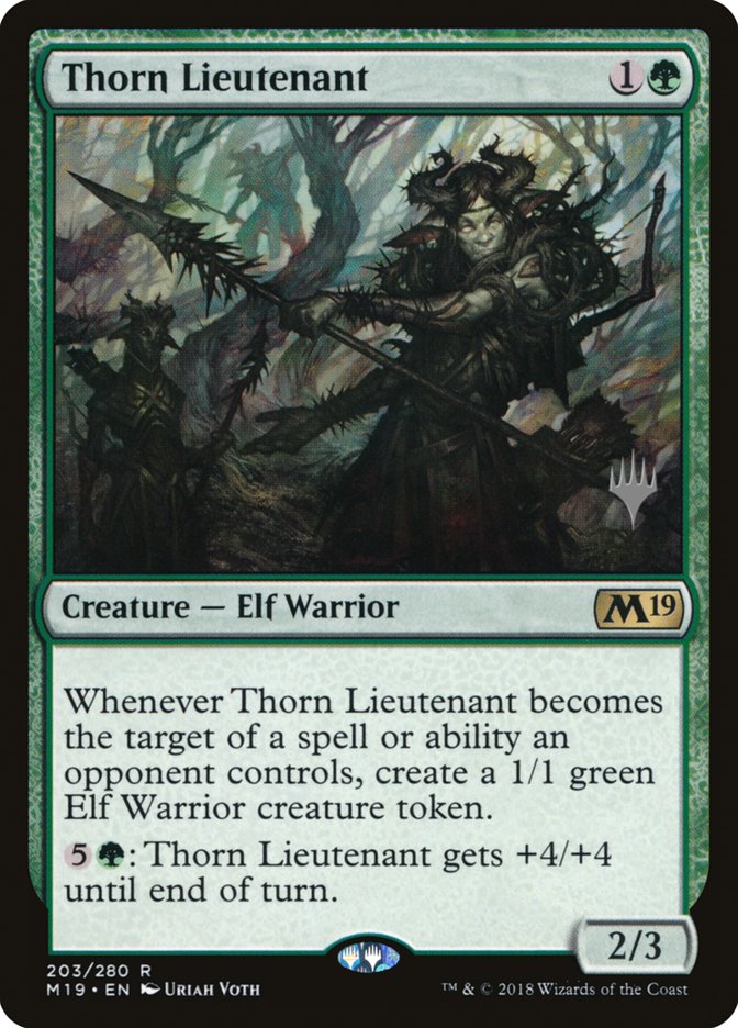 Thorn Lieutenant (Promo Pack) [Core Set 2019 Promos] | Gear Gaming Bentonville