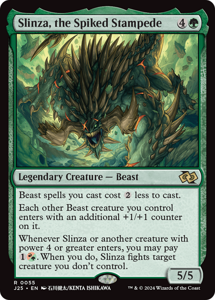 Slinza, the Spiked Stampede (Anime) [Foundations Jumpstart] | Gear Gaming Bentonville