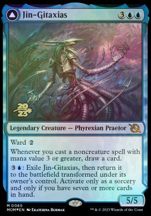 Jin-Gitaxias // The Great Synthesis [March of the Machine Prerelease Promos] | Gear Gaming Bentonville