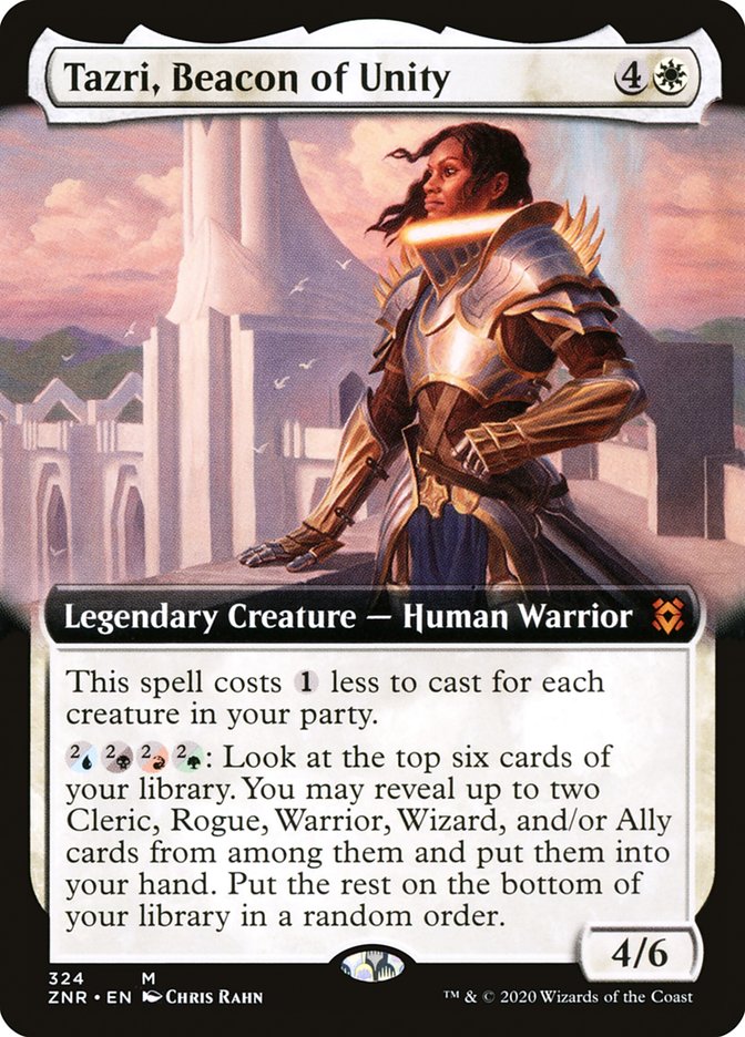 Tazri, Beacon of Unity (Extended Art) [Zendikar Rising] | Gear Gaming Bentonville