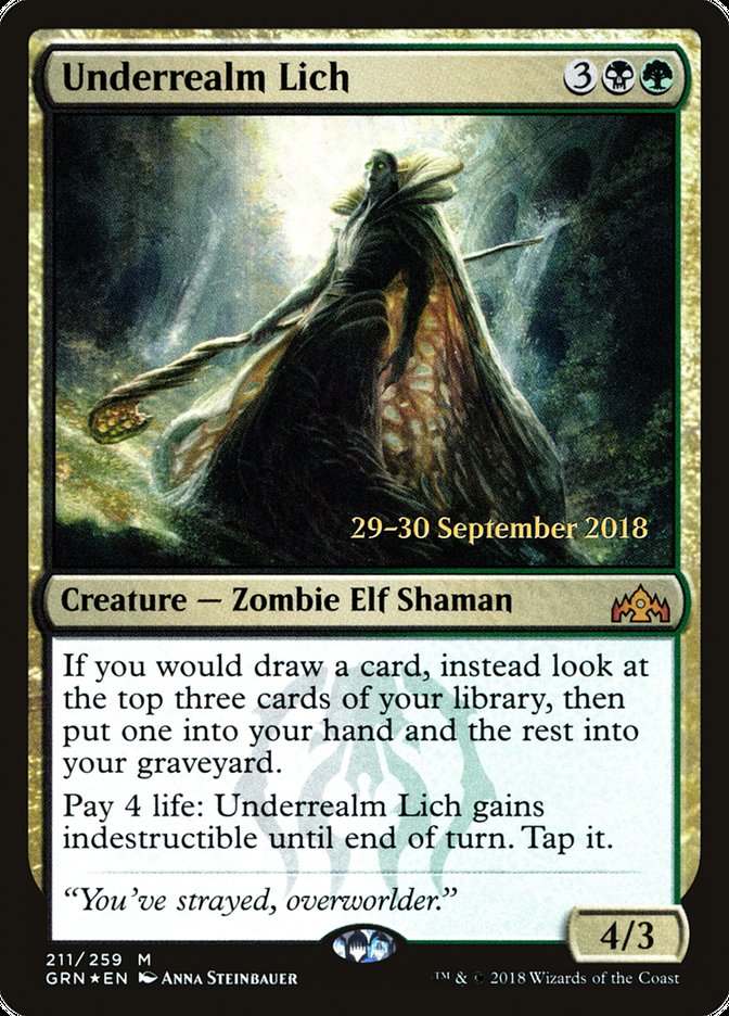 Underrealm Lich [Guilds of Ravnica Prerelease Promos] | Gear Gaming Bentonville
