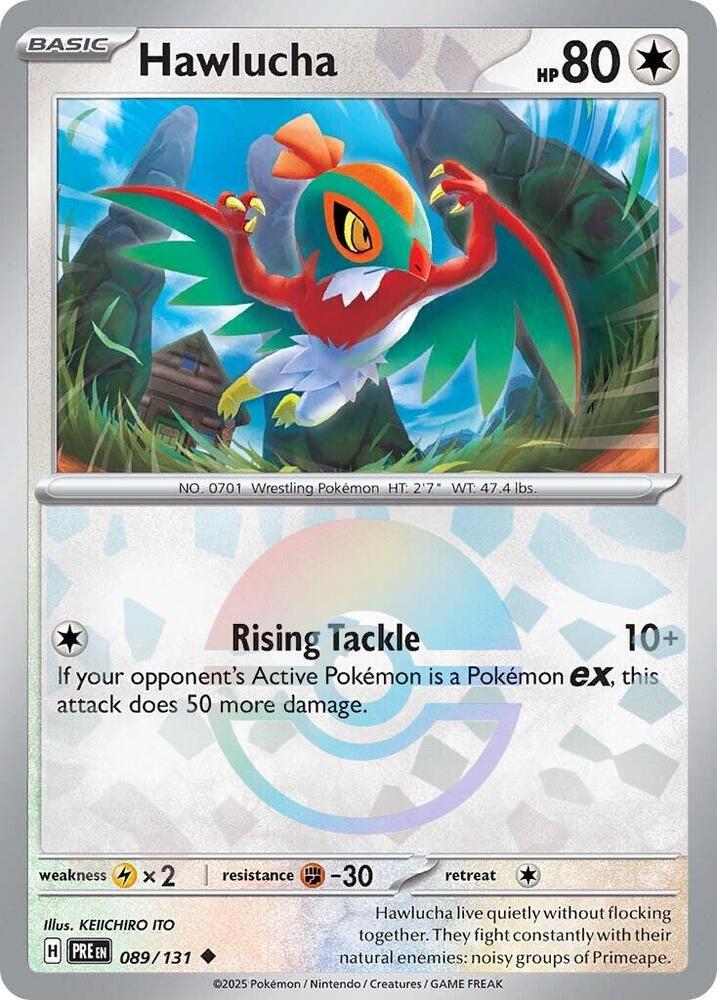 Hawlucha (089/131) (Poke Ball Pattern) [Scarlet & Violet: Prismatic Evolutions] | Gear Gaming Bentonville