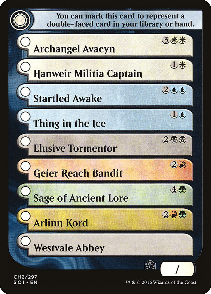 Shadows Over Innistrad Checklist 2 [Shadows over Innistrad Tokens] | Gear Gaming Bentonville