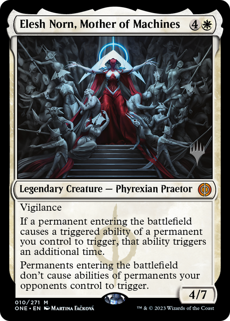 Elesh Norn, Mother of Machines (Promo Pack) [Phyrexia: All Will Be One Promos] | Gear Gaming Bentonville