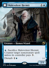 Malevolent Hermit // Benevolent Geist (Extended Art) [Innistrad: Midnight Hunt] | Gear Gaming Bentonville