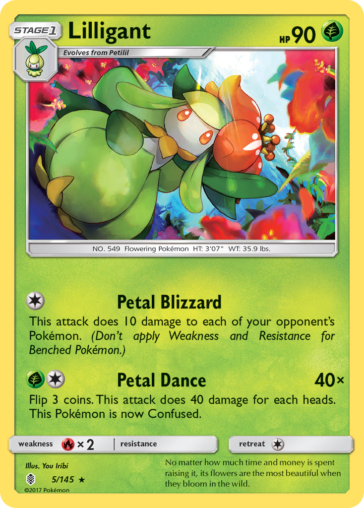 Lilligant (5/145) [Sun & Moon: Guardians Rising] | Gear Gaming Bentonville