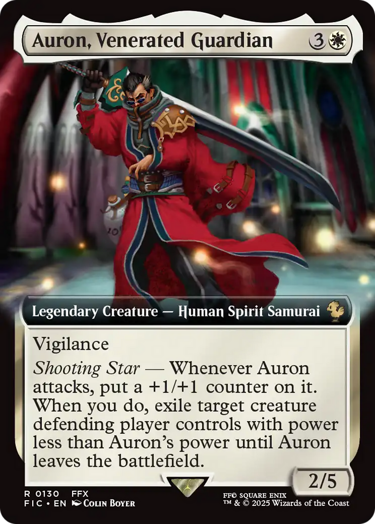 Auron, Venerated Guardian (Extended Art) [FINAL FANTASY Commander] | Gear Gaming Bentonville