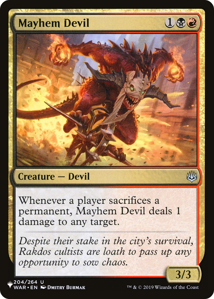 Mayhem Devil [The List Reprints] | Gear Gaming Bentonville