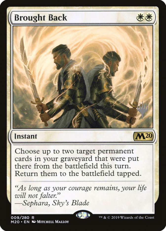 Brought Back (Promo Pack) [Core Set 2020 Promos] | Gear Gaming Bentonville