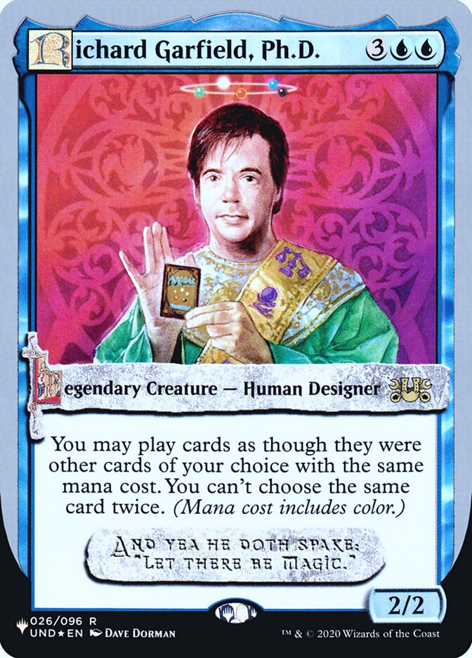 Richard Garfield, Ph.D. (Unfinity Foil Edition) [The List] | Gear Gaming Bentonville