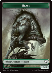 Clue // Beast (0005) Double-Sided Token [Edge of Eternities Commander Tokens] | Gear Gaming Bentonville