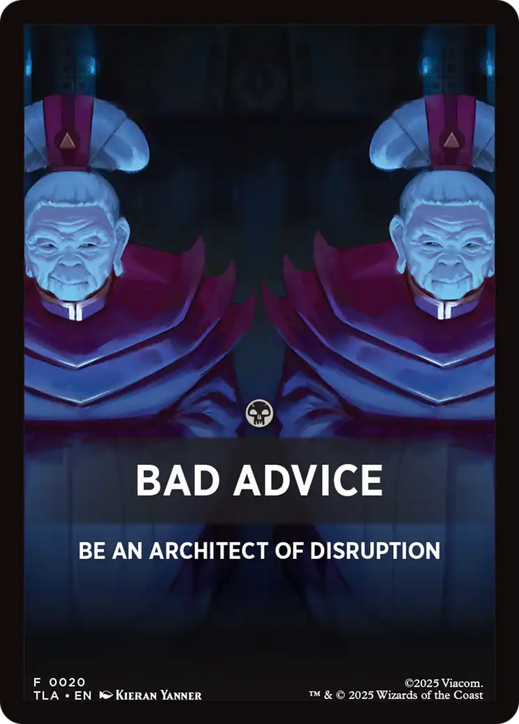 Bad Advice Theme Card [Avatar: The Last Airbender Tokens] | Gear Gaming Bentonville