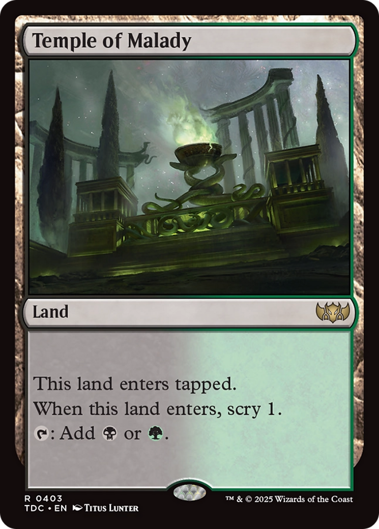 Temple of Malady [Tarkir: Dragonstorm Commander] | Gear Gaming Bentonville