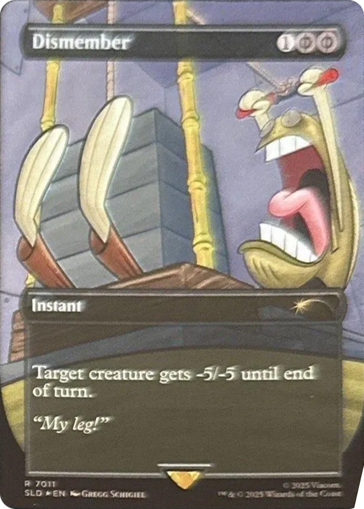 Dismember (7011) (Rainbow Foil) [Secret Lair Drop Series] | Gear Gaming Bentonville