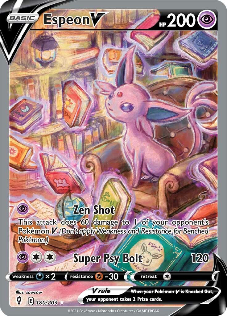 Espeon V (180/203) [Sword & Shield: Evolving Skies] | Gear Gaming Bentonville